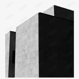免费下载黑白风格建筑物素材与高清建筑产品PSD